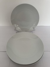 Set Of 6 Tesco Home White Porcelain Side/ Dessert/ Tea Plates 8”.