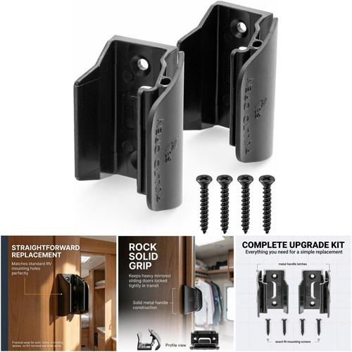 Mirrored door latch sliding - mirrored,