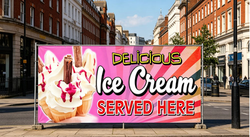 Ice cream food - ice, pvc