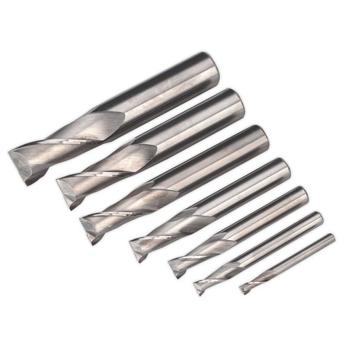 Sealey hss end mill set - sealey,