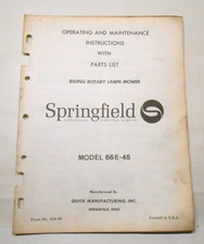 Vintage Springfield Lawn Mower