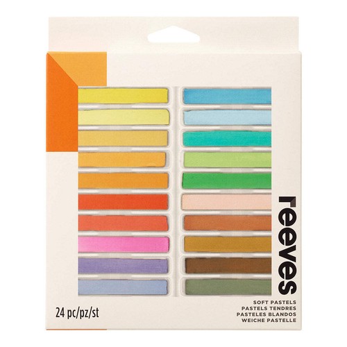 Reeves soft pastels 24 set - reeves,