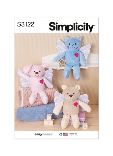 Simplicity 3122 plush - simplicity, 15"