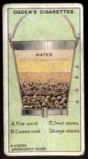 Tobacco Card, Ogdens, BOY SCOUTS, 2nd Series 1912 Blue Back, Water Filter, #97