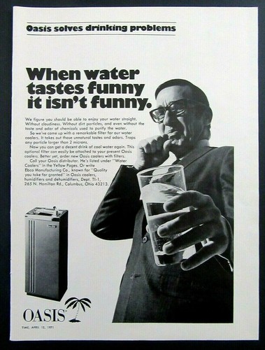 1971 oasis water - oasis, coolers