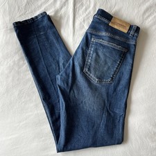 J Lindeberg Jeans Jay Stretch Blue W32 L32 Distressed Denim Slim Fit Mid Rise