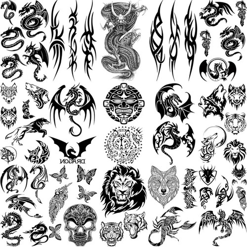 Large temporary fake tattoo - large,