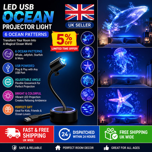 Led usb ocean projector light - ocean,
