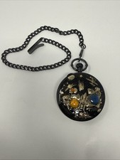 Musical Pocket Watch Space Astronauts Melody Music Pendant Music Box Gift Idea