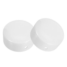  2 Pcs Stainless Steel Handrail Cover Metal Stair End Caps Deck Railing