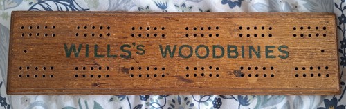 Wills woodbine cribbage board - wills,
