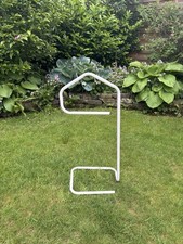 Vintage 1980s IKEA Niels Gammelgaard Jarpen White Tubular Dressboy Valet Stand