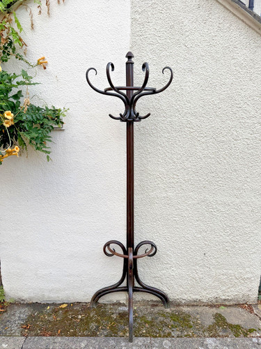 Vintage bentwood coat stand - coat,