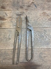 Vintage Gilbow +Tin Snips Metal Shears Old Hand Tools Engineer Mechanic Metal