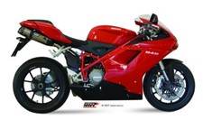 MIVV EXHAUST FOR DUCATI 848 2007 > 2013 SUONO INOX 2 SIL NO KAT UNDERSEAT