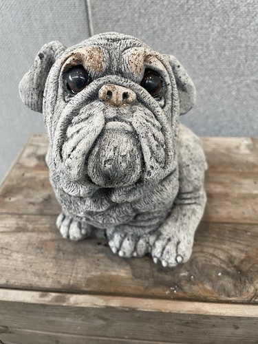 Pug statue garden ornament - pug,