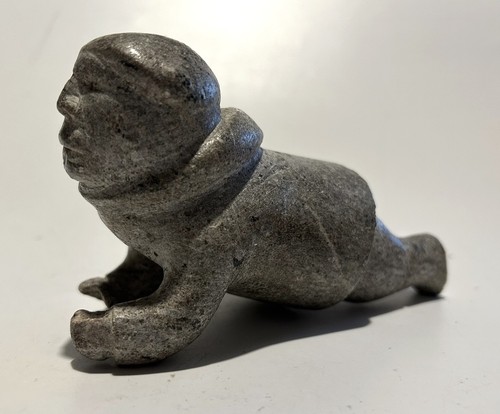 1950 inuit stone carving - stone,