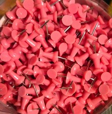 50 X Pale Pink Push Pins Thumb Tacks for Map Chart Notice Bulletin Cork Board