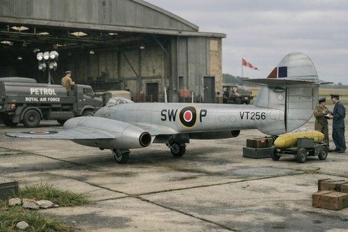 Gloster meteor f4 built - 1/32,