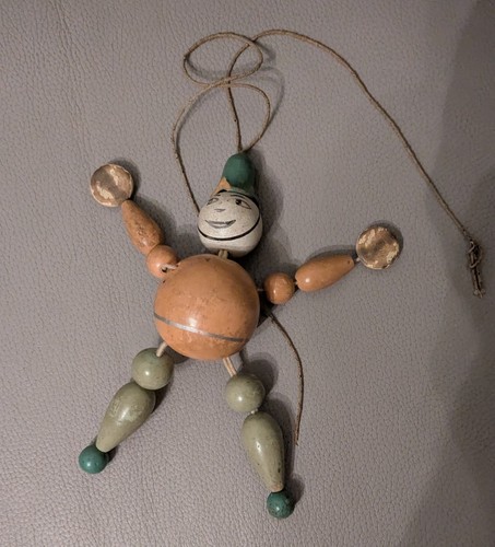 Vintage beaded puppet doll - /,