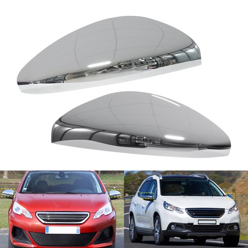Pair chrome wing mirror cover - mirror,