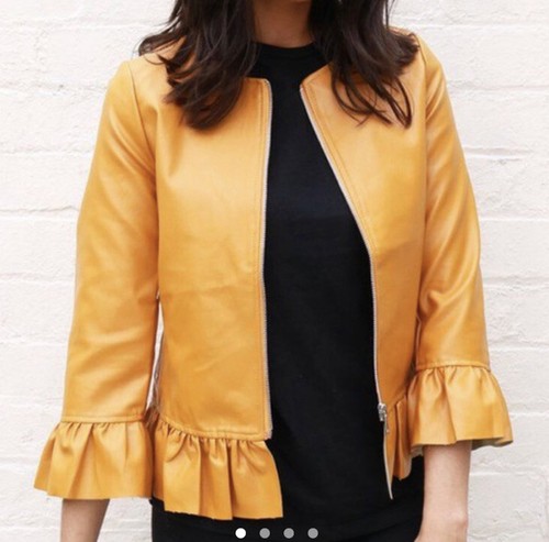 Zara faux leather jacket - faux,