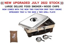 LARGE DELUXE FOOD SMOKER+WOOD