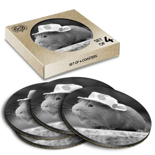 Boxed round coasters bw - coasters,