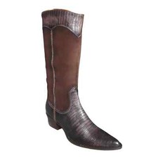 Parlanti Ladies Brown All Leather Pull On Mid-Calf Western Boots Size EU 37 UK 4