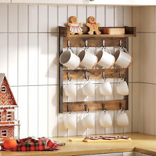 12 Hooks Wall Mounted Coffee