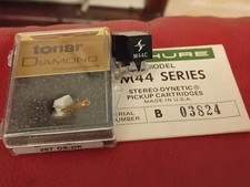Vintage Shure M44 Cartridge Tested with New Tonar N44-7 Stylus Original box