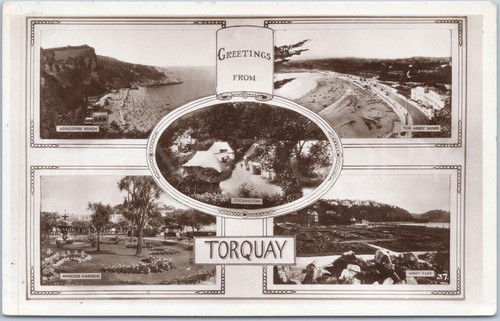 Torquay rppc vintage - rppc, postcard