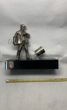 Soviet Zaporozhye Steelworker & Ladle Desk Sculpture – Enamel City Badge