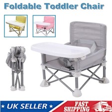Baby Seat Booster Toddlers Dining Seat Folding Kids Baby Camping Chair with Tray