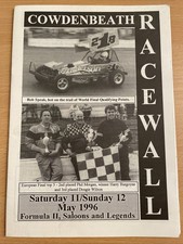Stock Car Programme F2 Cowdenbeath 11/12-5-1996