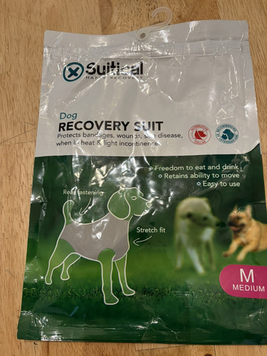 Dog recovery suit medium - dog,