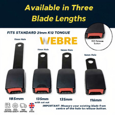 Universal Seat Belt Buckle Blade Receiver Replacement For Cars, Vans & Buses