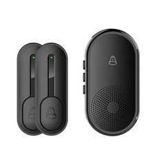 Transmission far volume small Home wireless doorbell 55 music 0-110db 300M Black
