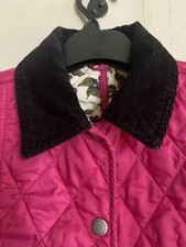 Girls Pink Quilted Liberty Arts Fabric Barbour Jacket 10-11 Years RRP £69