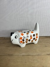Vintage Retro Arthur Wood Dog Shaped Piggy Bank Money Box Ceramic No 5279