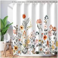 Colorful Flower Shower Curtain