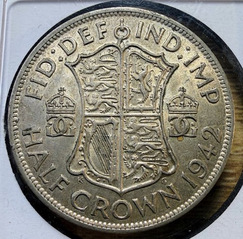 1942 half crown great britain - crown,