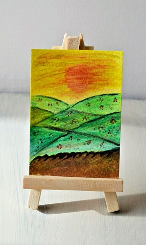 Aceo abstract original media - abstract,