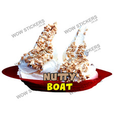 Ice cream van stickers Nutty