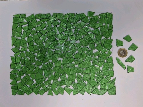 100 pieces green stained - pieces,,
