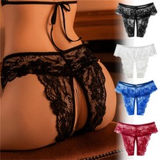 Women Open Crotch Stretch Lace
