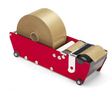 Gummed paper tape dispenser