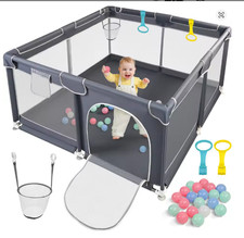 Baby Playpen 128×128×68 cm