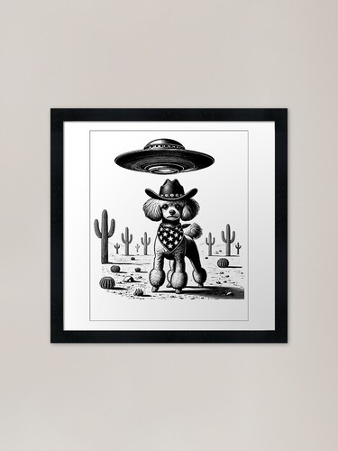 Vintage retro toy poodle - retro, ufo