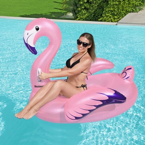 Inflatable flamingo ride - inflatable,